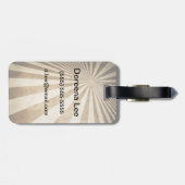 Hintergrund des Retro-Strips Gepäckanhänger (Rückseite horizontal)