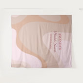 Hintergrund des rosa Retro Wave Brautparty Foto Wandteppich (Vorderseite (Horizontal))