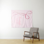 Hintergrund des rosafarbenen Party Wandteppich (Beispiel (Horizontal))