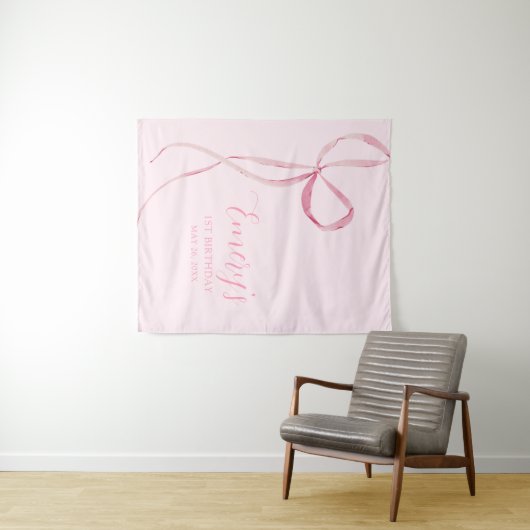 Hintergrund des rosafarbenen Party Wandteppich (Beispiel (Horizontal))