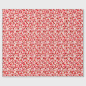 Hintergrund des roten Herzens Geschenkpapier (Flach)