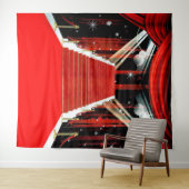 Hintergrund des roten Teppich-Fotos Wandteppich (Beispiel (Horizontal))