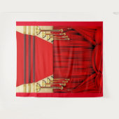 Hintergrund des roten Teppichs Wandteppich (Vorderseite (Horizontal))