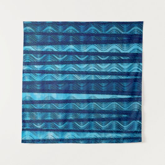 Hintergrund des Rückenstreifens am Blue Ocean Wandteppich (Vorderseite (Horizontal))