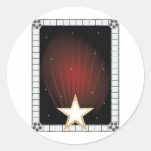 Hintergrund des Ruhms Runder Aufkleber