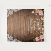 Hintergrund des rustikalen Blumenzeichenketten-Bra Wandteppich (Vorderseite (Horizontal))