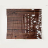 Hintergrund des rustikalen Brautparty, Fotoprop Wandteppich (Vorderseite (Horizontal))