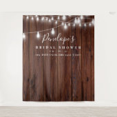 Hintergrund des rustikalen Brautparty, Fotoprop Wandteppich (Vorderseite)