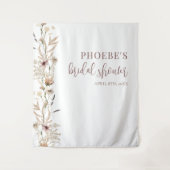 Hintergrund des rustikalen Brautparty Wandteppich (Vorderseite)