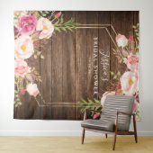 Hintergrund des rustikalen Brautparty Wandteppich (Beispiel (Horizontal))