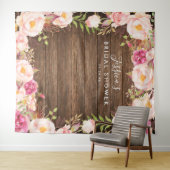 Hintergrund des rustikalen Brautparty Wandteppich (Beispiel (Horizontal))