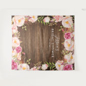 Hintergrund des rustikalen Brautparty Wandteppich (Vorderseite (Horizontal))