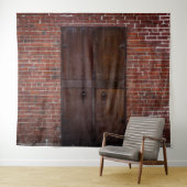 Hintergrund des rustikalen Party mit rotem Ziegelh Wandteppich (Beispiel (Horizontal))