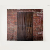 Hintergrund des rustikalen Party mit rotem Ziegelh Wandteppich (Vorderseite (Horizontal))