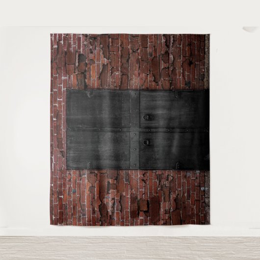 Hintergrund des rustikalen Party mit rotem Ziegels Wandteppich (Vorderseite)