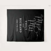 Hintergrund des Schwarz-Weiß-Fotos Wandteppich (Vorderseite (Horizontal))