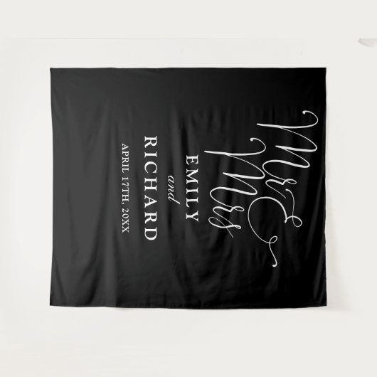 Hintergrund des Schwarz-Weiß-Fotos Wandteppich (Vorderseite (Horizontal))