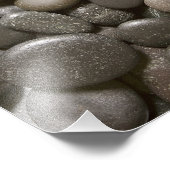 Hintergrund des schwarzen Felsens - Maßgeschneider Fotodruck (Ecke)