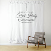 Hintergrund des Silbernen ersten heiligen Kommunio Wandteppich (Beispiel)