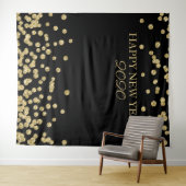 Hintergrund des Silvester Party Gold Glitzer Confe Wandteppich (Beispiel (Horizontal))