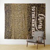 Hintergrund des Silvesterabends Groovy Disco Foto Wandteppich (Beispiel (Horizontal))