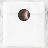 Hintergrund des Sonnenaufgangs Runder Aufkleber (Tasche)