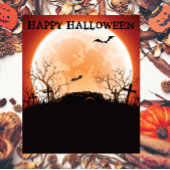 Hintergrund des sozialen Friedhofs von Halloween Wandteppich