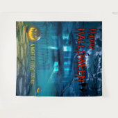 Hintergrund des Spuk Halloween-Party im Creepy Hou Wandteppich (Vorderseite (Horizontal))