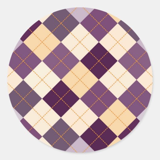 Hintergrund des Sweaters Runder Aufkleber (Vorderseite)