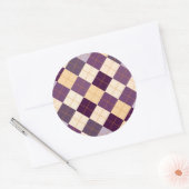 Hintergrund des Sweaters Runder Aufkleber (Umschlag)