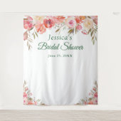 Hintergrund des Sweet Blush Brautparty Foto Wandteppich (Vorderseite)