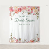 Hintergrund des Sweet Blush Brautparty Foto Wandteppich (Vorderseite)