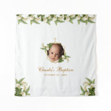 Hintergrund des Taufes Foto - Calla Lilies Gold Fl