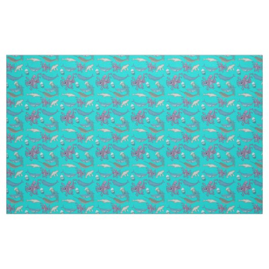 Hintergrund des Tiermeeres Stoff (Fat Quarter (45,7 x 55,9 cm))