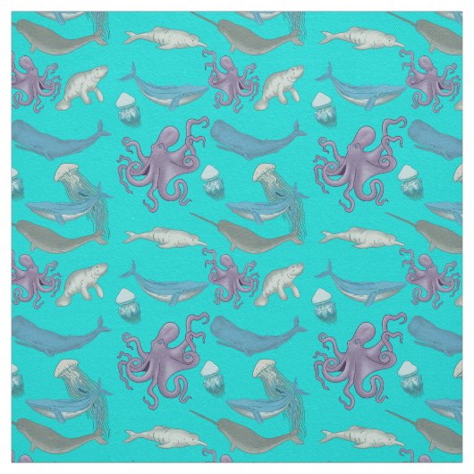 Hintergrund des Tiermeeres Stoff (Muster)