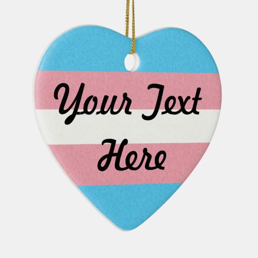 Hintergrund des Transgender-Pride-Flag Keramik Ornament (Rechts)