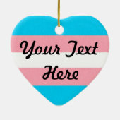 Hintergrund des Transgender-Pride-Flag Keramik Ornament (Hinten)