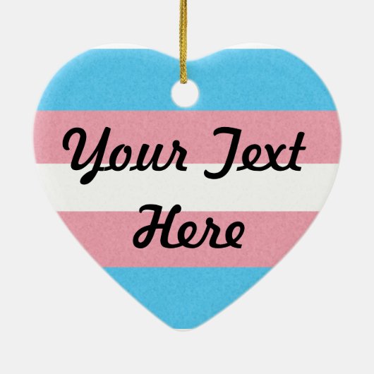 Hintergrund des Transgender-Pride-Flag Keramik Ornament (Hinten)