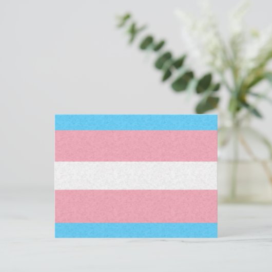Hintergrund des Transgender-Pride-Flag Postkarte (Stehend Vorderseite)