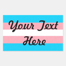 Hintergrund des Transgender-Pride-Flag Rechteckiger Aufkleber