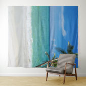 Hintergrund des tropischen Beach Palm Trees Wandteppich (Beispiel (Horizontal))