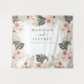 Hintergrund des tropischen Bohemisch getrockneten Wandteppich (Vorderseite (Horizontal))