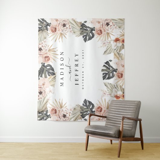 Hintergrund des tropischen Bohemisch getrockneten Wandteppich (Beispiel)