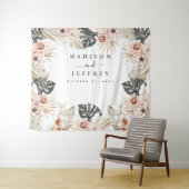 Hintergrund des tropischen Bohemisch getrockneten Wandteppich (Beispiel (Horizontal))