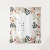 Hintergrund des tropischen Bohemisch getrockneten Wandteppich (Vorderseite)