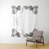 Hintergrund des tropischen Calla Lily Wedding Foto Wandteppich (Beispiel)