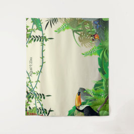 Hintergrund des tropischen Dschungel-Fotos Wandteppich