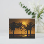 Hintergrund des tropischen Luftraums Postkarte (Stehend Vorderseite)