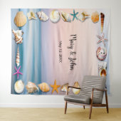 Hintergrund des tropischen Sandstrandes und des Se Wandteppich (Beispiel (Horizontal))