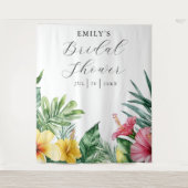 Hintergrund des tropischen tropischen Brautparty Wandteppich (Vorderseite)